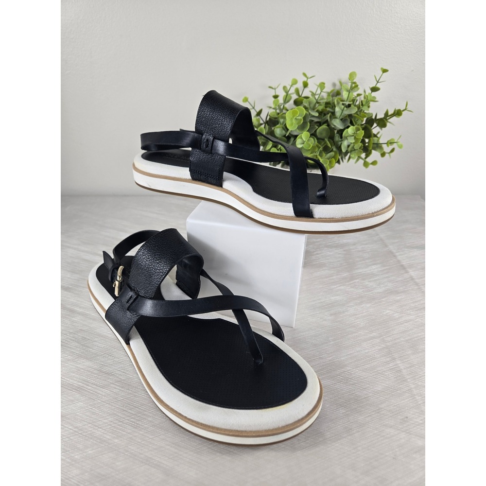 Cole Haan GrandSeries Black White Strappy Sandals W25435 Womens 8B